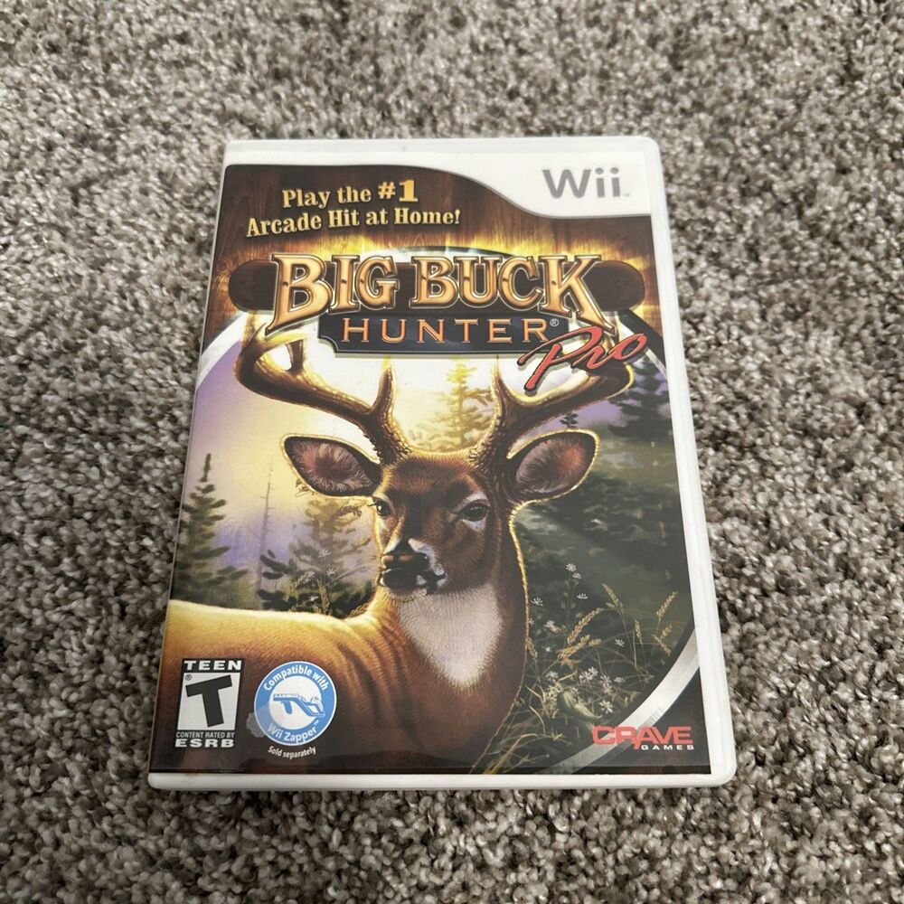 Big Buck Hunter Pro Nintendo Wii Great Condition CIB Works Clean